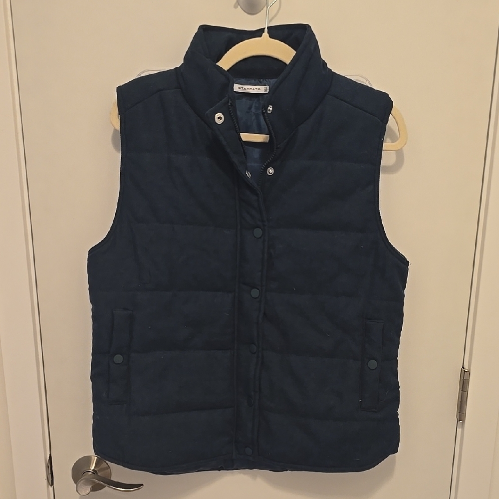 Navy Quilted Vest